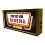 Personalised Wooden Light Box Home Cinema Now Showing, thumbnail 6 of 6