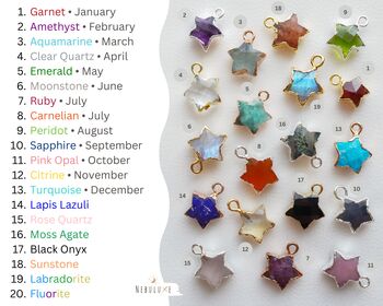 Fluorite Star Hoop Earrings, 7 of 10