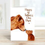 First Father's Day Bear Kiss Card, thumbnail 2 of 2