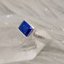 Lapis Lazuli Ring: Sterling Silver, December Birthstone, thumbnail 6 of 10
