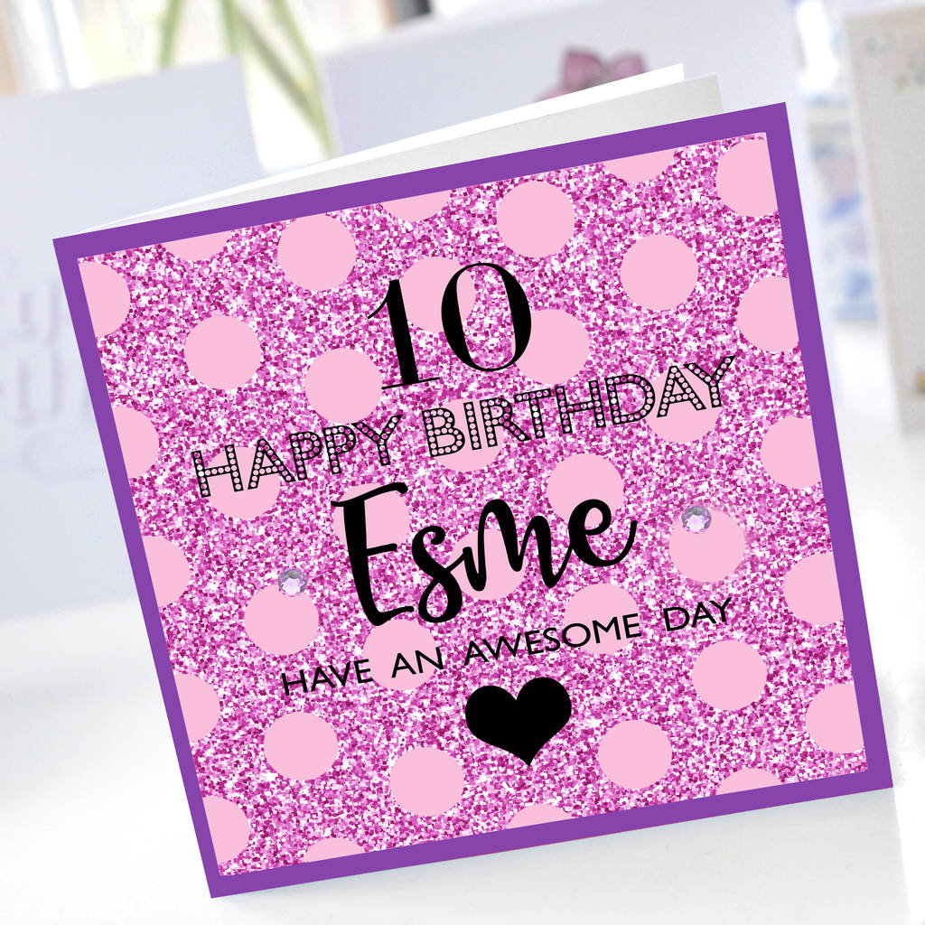 10th Birthday Card Ideas