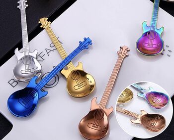 Six Stainless Steel Guitar Spoon And Bottle Opener Set, 3 of 3