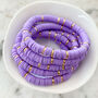 Lavender Heishi Disc Bracelet, thumbnail 1 of 1