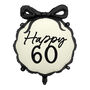 Elegant 60th Birthday Celebration Foil Balloon, thumbnail 2 of 2