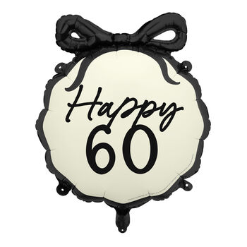 Elegant 60th Birthday Celebration Foil Balloon, 2 of 2