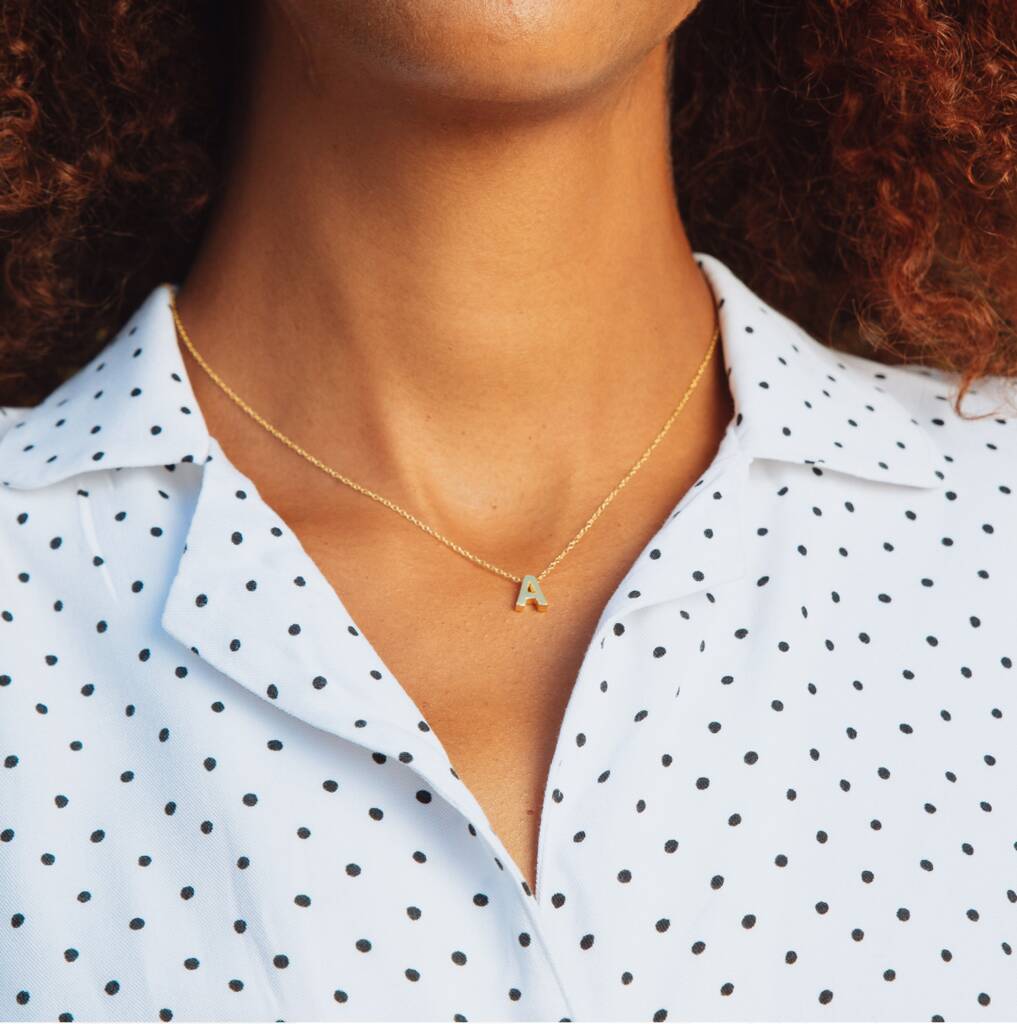 Minimalist Initial Necklace, 1 of 12