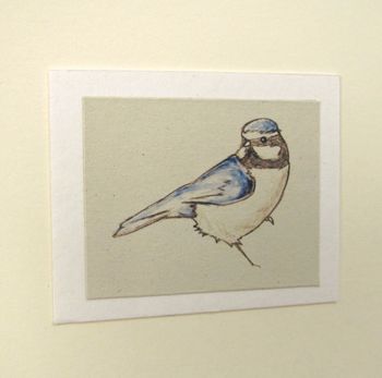 Handmade 'Blue Tit' Greetings Card, 2 of 3