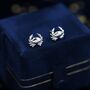 Sterling Silver Crab Stud Earrings, thumbnail 6 of 12
