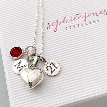 Personalised 21st Birthday Necklace With Heart, 2 of 5