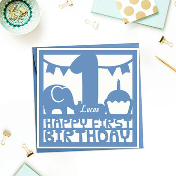 Personalised 1st Birthday Card, 4 of 7
