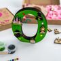 Personalised Paint Your Own Witch Wooden Letter, thumbnail 3 of 7