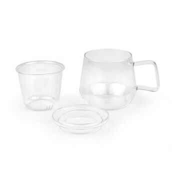 Livorno Tea For One Glass Tea Cup With Filter, 6 of 9