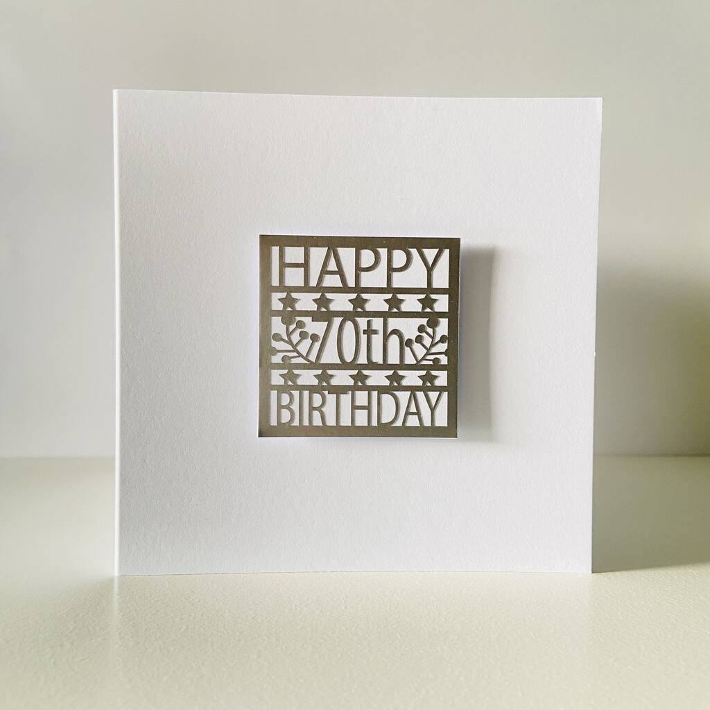 Personalised 70th Birthday Card, 1 of 2