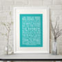 Personalised Favourite Words Poster, thumbnail 7 of 9