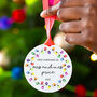 Personalised Mr And Mrs Christmas Tree Decoration, thumbnail 1 of 9