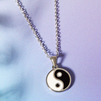 Stainless Steel Retro Yin Yang Necklace, 3 of 6