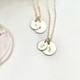 Double Disc Personalised Necklace, thumbnail 1 of 5
