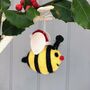 Christmas Felt Bumble Bee Decoration, thumbnail 4 of 4