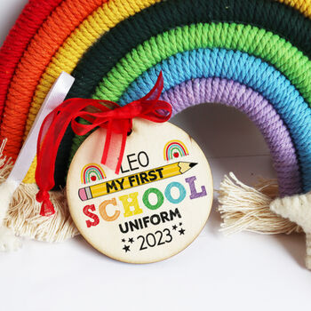 First School Uniform Wooden Tag, 4 of 11