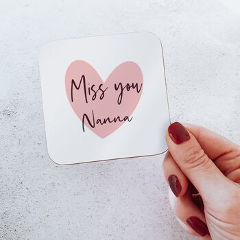Personalised Miss You Coaster, 3 of 3