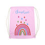 Personalised Children's Rainbow Pe Kit Bag, thumbnail 3 of 12
