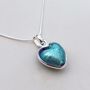 Heart Necklace And Earring Set In Murano Glass, thumbnail 6 of 12