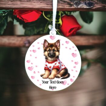 Personalised Pet German Shepard Pet Love Decoration, 2 of 2