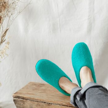 Fair Trade Unisex Eco Felt Mule Slippers Ltd Edition Ss, 3 of 12