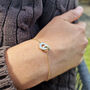 18k Gold Vermeil Plated Interlocking Rings Bracelet, thumbnail 1 of 4