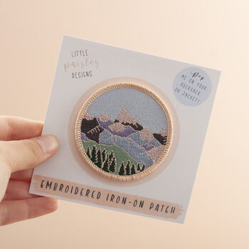 Mountains Embroidered Patch, 3 of 4