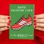 'Biggest Stud' Football Valentine’s Day Card, thumbnail 3 of 3