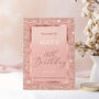 Rose Gold Birthday Welcome Sign, Any Age, thumbnail 4 of 9