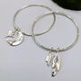 Maxi Guardian Sterling Silver Bangle, thumbnail 4 of 5