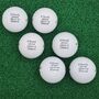 Six Branded Golf Balls Personalised With ''If Found, Please Return To .. ..'', thumbnail 2 of 10