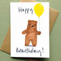 Happy Birthday Bear Card, thumbnail 2 of 3