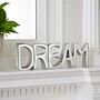 Free Standing Recycled Metal Dream Sign, thumbnail 1 of 7
