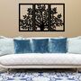 Three Panel Wooden Tree Wall Art, Home Or Office Decor, thumbnail 5 of 10