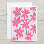 Pink Flowers Mother's Day Card, thumbnail 3 of 3