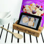 Personalised Double Oak Tablet Holder, thumbnail 2 of 6