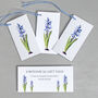 Gift Tags With Hyacinth Illustration, thumbnail 2 of 5