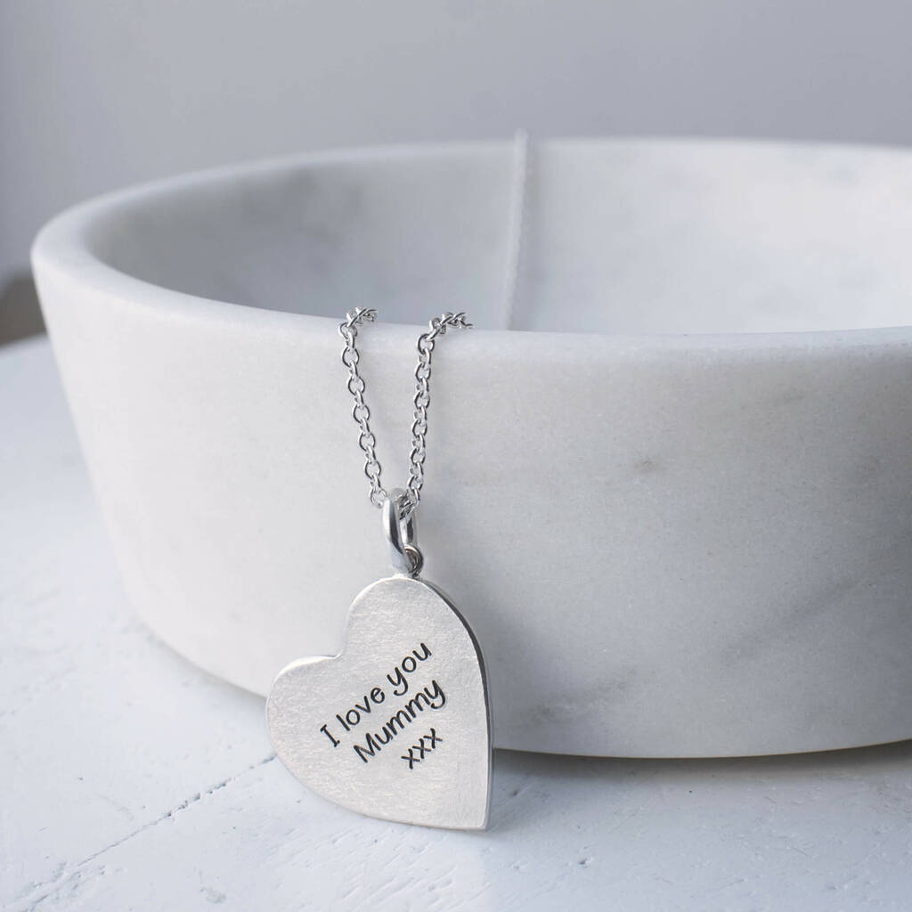 Silver First My Mum Forever My Friend Pendant | Angus & Coote