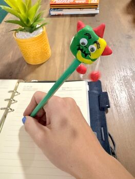 Clay Monster Pencil Toppers Craft Kit For Children, 2 of 5