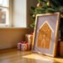 Gingerbread House Kids’ Christmas Art Print, thumbnail 7 of 7