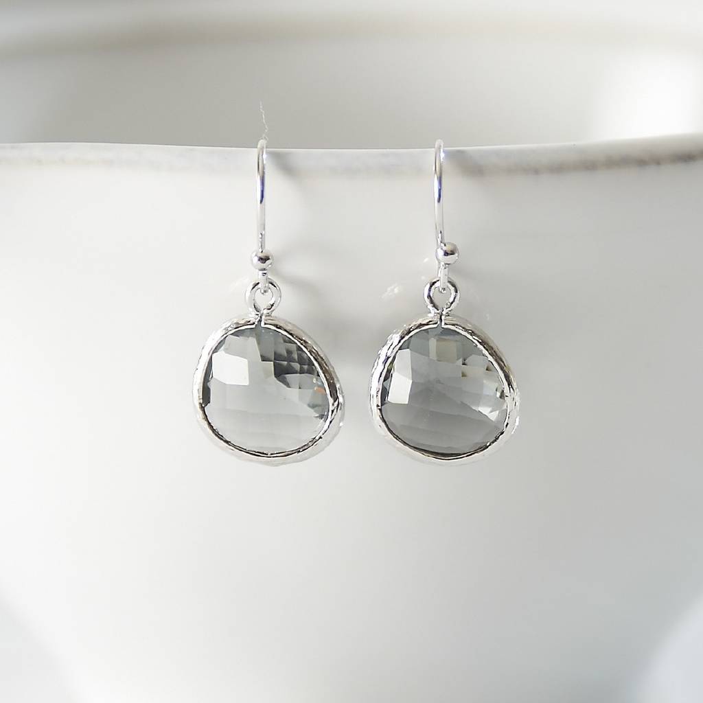 little silver raindrop earrings by simply suzy q | notonthehighstreet.com