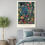 Gustav Klimt Midnight Flowers Art Print, thumbnail 3 of 3