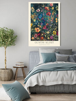 Gustav Klimt Midnight Flowers Art Print, 3 of 3