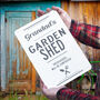 Personalised Metal Garden Shed Sign, thumbnail 1 of 12