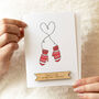 Personalised Cosy Mittens Christmas Card, thumbnail 1 of 2