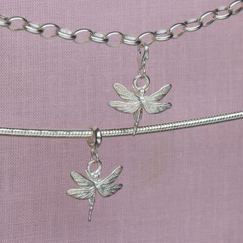 Dragonfly Charm Sterling Silver, 2 of 6