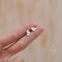 Sterling Silver Cute Robin Bird Stud Earrings, thumbnail 8 of 12
